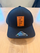 Black Hat with Leather Patch