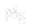 P&S Monogram Logo - White